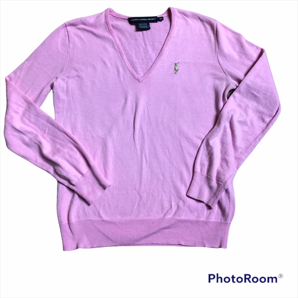 Ralph Lauren Sport V Neck Sweater size Small